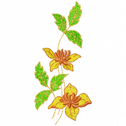 Flowers And Tree Embroidery Design 9 Flowers And Tree Embroidery Design 9